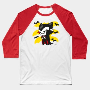 Tiny Vampire Grrr Baseball T-Shirt